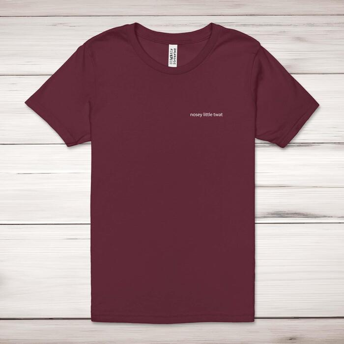 Nosey Little ... Swearing Adult T-Shirt