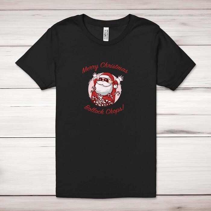 Merry Christmas Bollock Chops Adult T