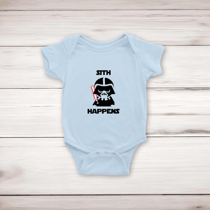 Sith Happens Babygrow - Blue, 3-6 Months
