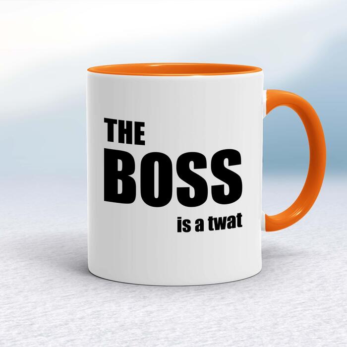 The Boss Is A . . . Swearing Mug
