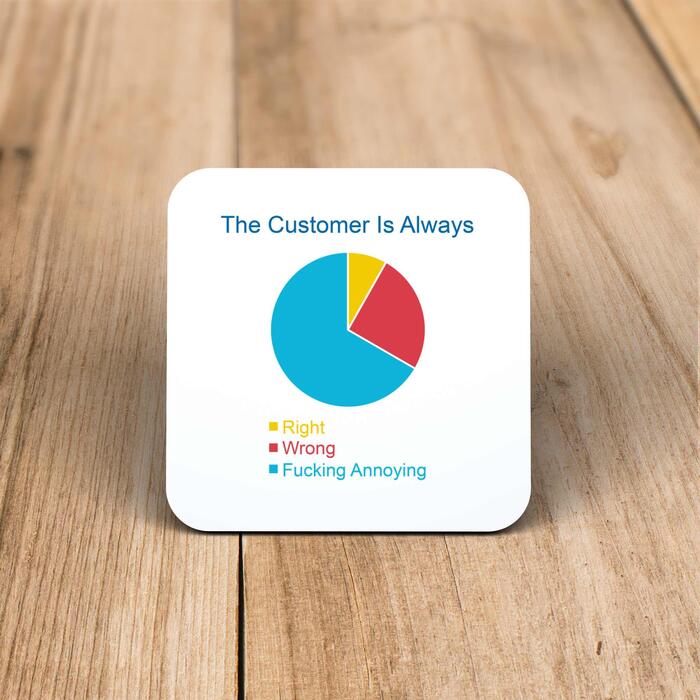The Customer is Always Coaster