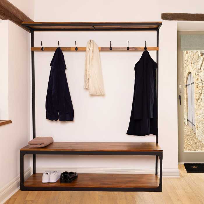 Extra Large Coat Rack With Shoe Tidy