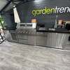 Ex Display Draco Grills 6 Burner Stainless Steel Outdoor Kitchen with Sear Station, Sink Unit and Single Fridge Unit