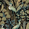 Ciara Heron Wallpaper Black Grandeco A63201
