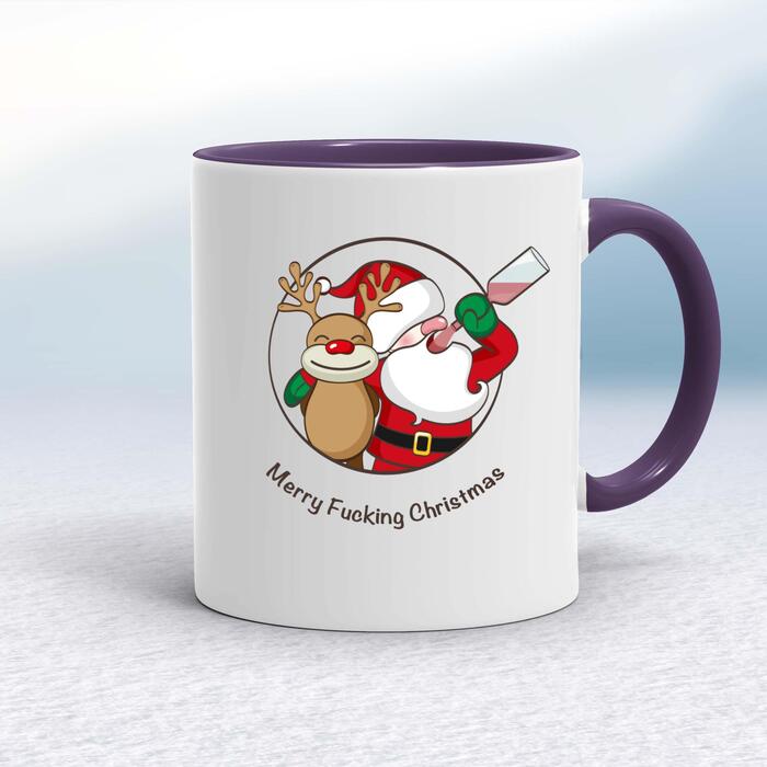 Merry Fucking Christmas Santa Mug