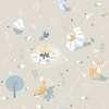 My Kingdom Around the Campfire Taupe Wallpaper Muriva L31307