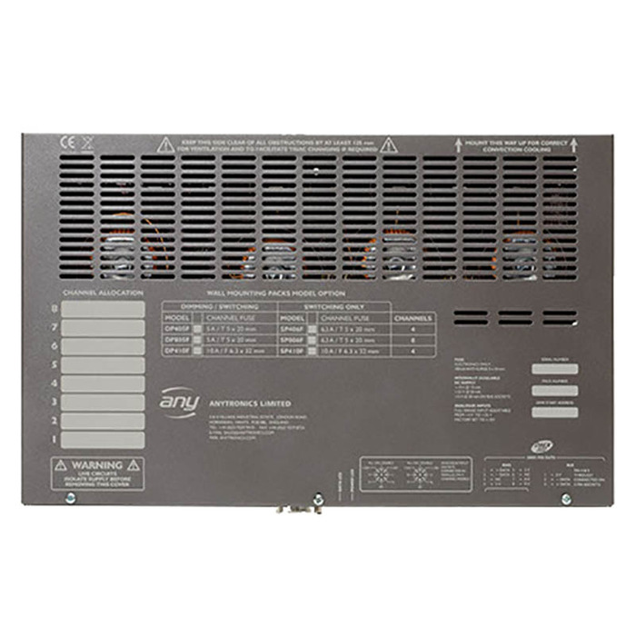 Anytronics Dimmer Pack Wall Fixed - 4 Channel 5A