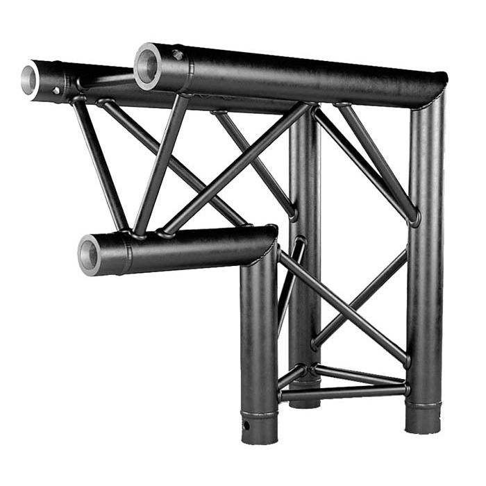 Contestage Trio290 Truss 2 Way 90 Degree Vertical Corner - Black