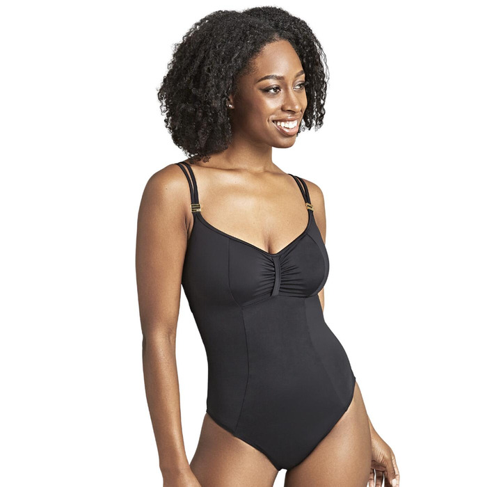 Panache Anya Riva Balcony Swimsuit - Black - 32F