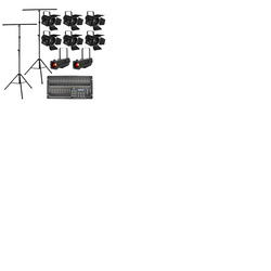 Portable Stage Lighting Kit with LED Fresnel & Profile Spots
