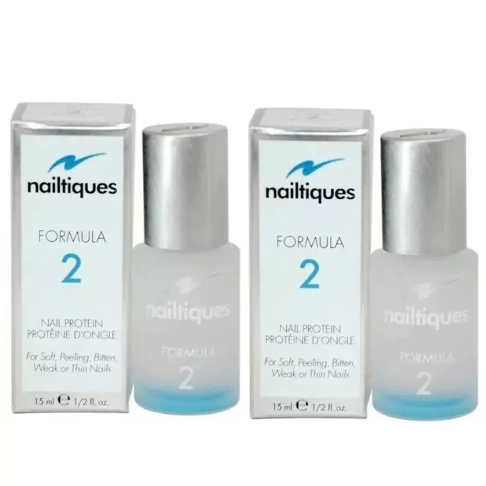 2 x Bottles Nailtiques Formula 2 Nail Protein 15 ml