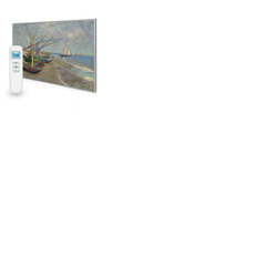 795x1195 Fishing Boats on the Beach at Saintes Maries Picture Nexus Wi-Fi Infrared Heating Panel 900W - Electric Wall Panel Heater