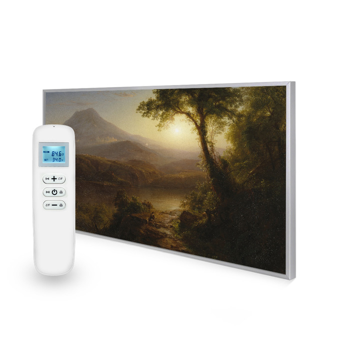 595x995 Tropical Scenery Picture Nexus Wi-Fi Infrared Heating Panel 580W - Electric Wall Panel Heater