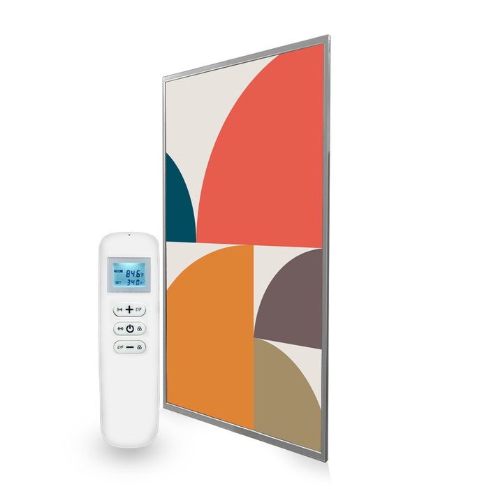 795x1195 Abstract Circles Picture Nexus Wi-Fi Infrared Heating Panel 900W - Electric Wall Panel Heater