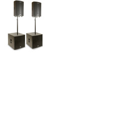 FBT ProMaxX Active PA System 3200W, ProMaxX 114A, SUBline115SA, Bags & Poles