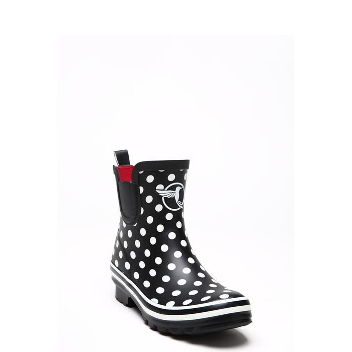 Evercreatures Black Polka Meadow Wellies