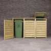 FSC® Mixed Certified Wide Panel Wooden Triple Bin Store
