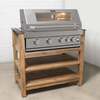 Draco Grills Teak Modular Outdoor Kitchen Barbecue Unit with 4 Burner Barbecue, End of January 2026