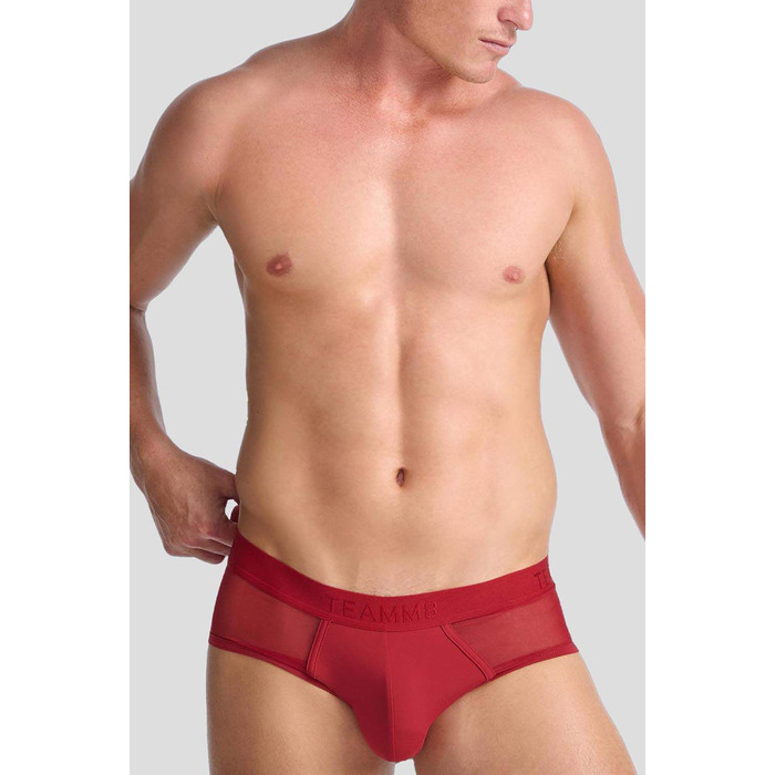 TEAMM8 Score Sheer Jester Red Dream Brief