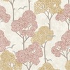 Lykke Tree Wallpaper Coral Fine Decor FD26544