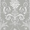 Laura Ashley Josette Damask Wallpaper Steel Grey 113383