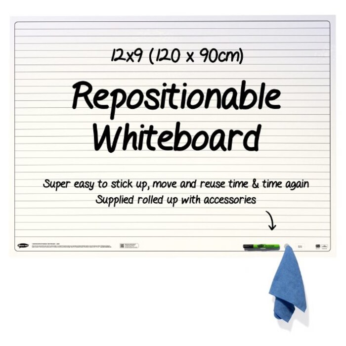 Repositionable Whiteboard on a Roll