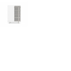 A08 Mobile Shelving Unit with Glass Writing Board