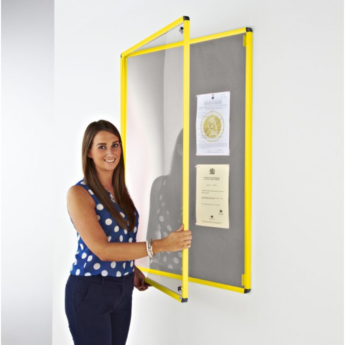 Coloured Frame Tamperproof Noticeboard