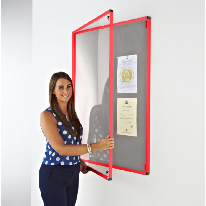 Coloured Frame Tamperproof Noticeboard