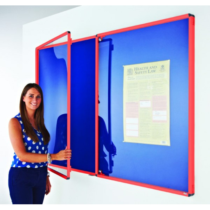 Coloured Frame Tamperproof Noticeboard