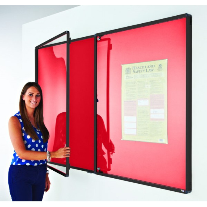 Coloured Frame Tamperproof Noticeboard