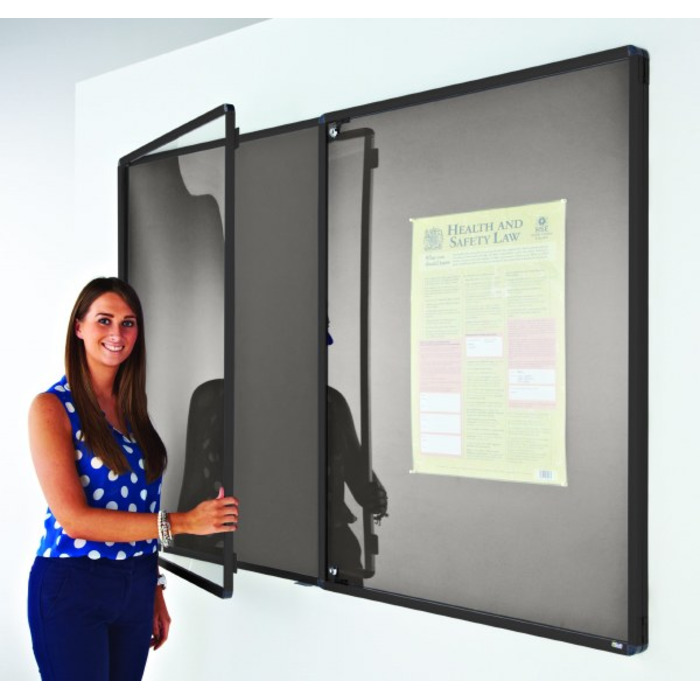 Coloured Frame Tamperproof Noticeboard