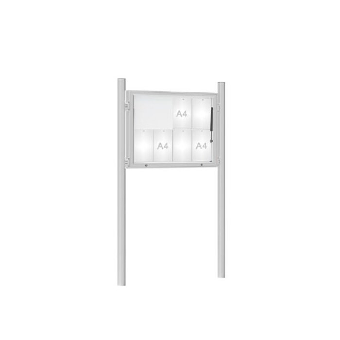 Premium Post Mounted Outdoor Noticeboard