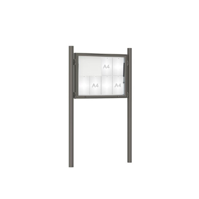 Premium Post Mounted Outdoor Noticeboard