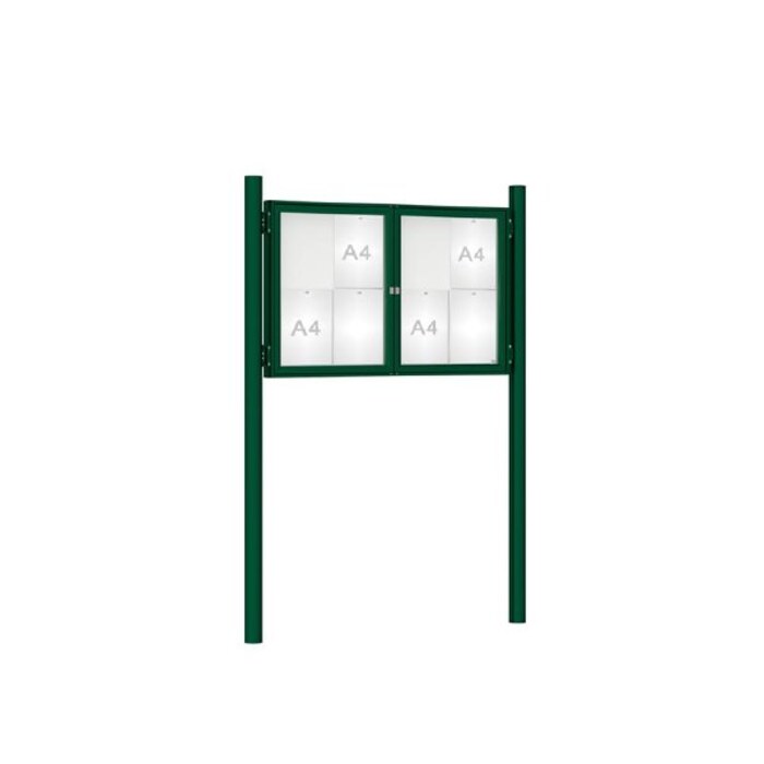 Premium Post Mounted Outdoor Noticeboard