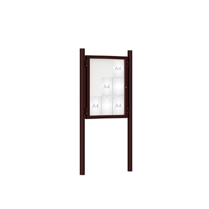 Premium Post Mounted Outdoor Noticeboard