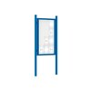 Premium Post Mounted Outdoor Noticeboard