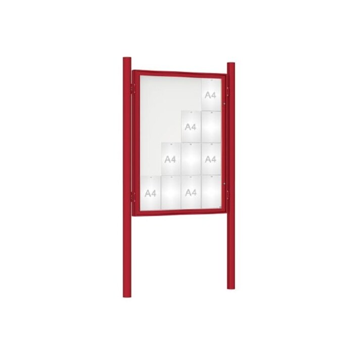 Premium Post Mounted Outdoor Noticeboard