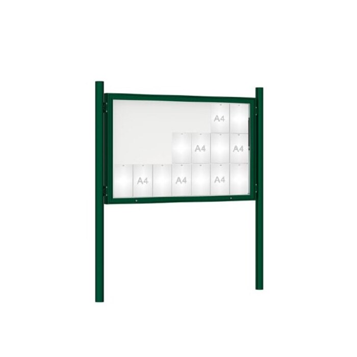 Premium Post Mounted Outdoor Noticeboard