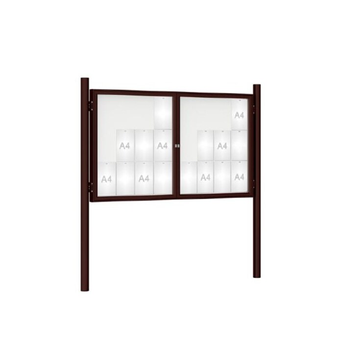 Premium Post Mounted Outdoor Noticeboard