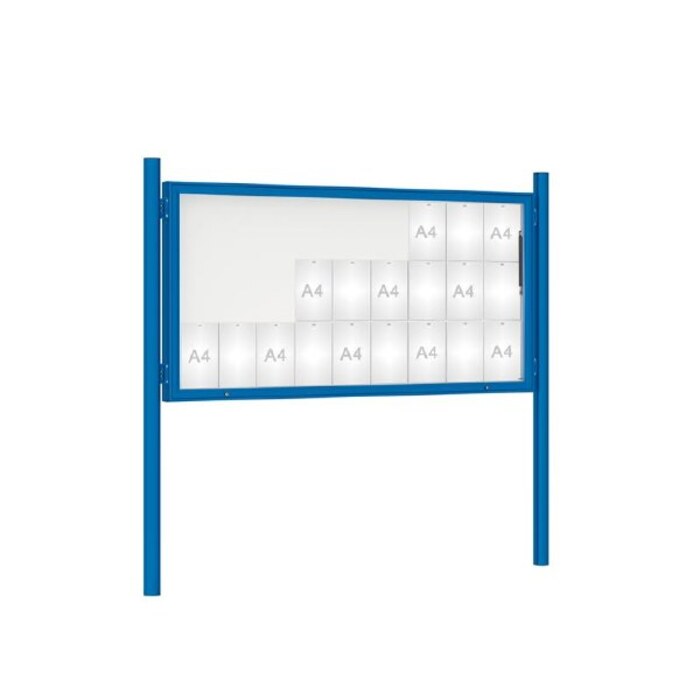 Premium Post Mounted Outdoor Noticeboard