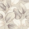 Opulenza Leaf Vinyl Wallpaper Grey Rasch 659856