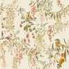 Floral Bird Trail Wallpaper Cream / Red Grandeco A79301
