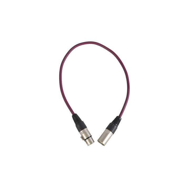 XLR to XLR Balanced Patch Lead 3 pin 0. 5m Purple
