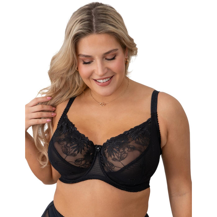 Pour Moi St Tropez Underwired Full Cup Bra - Black - 36GG