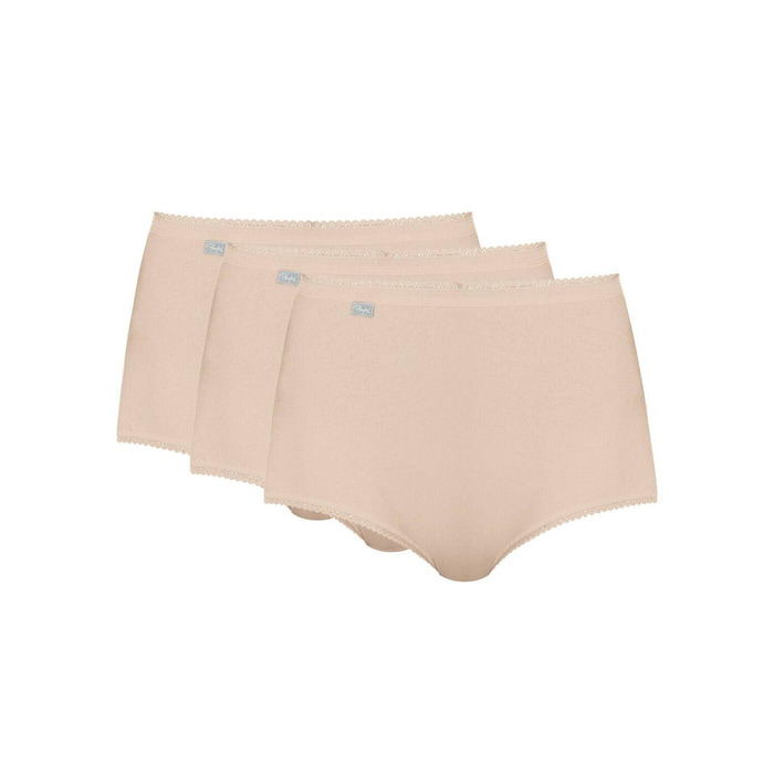 Playtex Cherish Pure Cotton Maxi Brief 3 Pack - Beige - M - 12