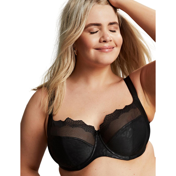 Sculptresse by Panache Esme Balcony Bra - Black Animal - 36FF