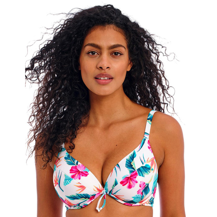Freya Palm Paradise Plunge Bikini Top