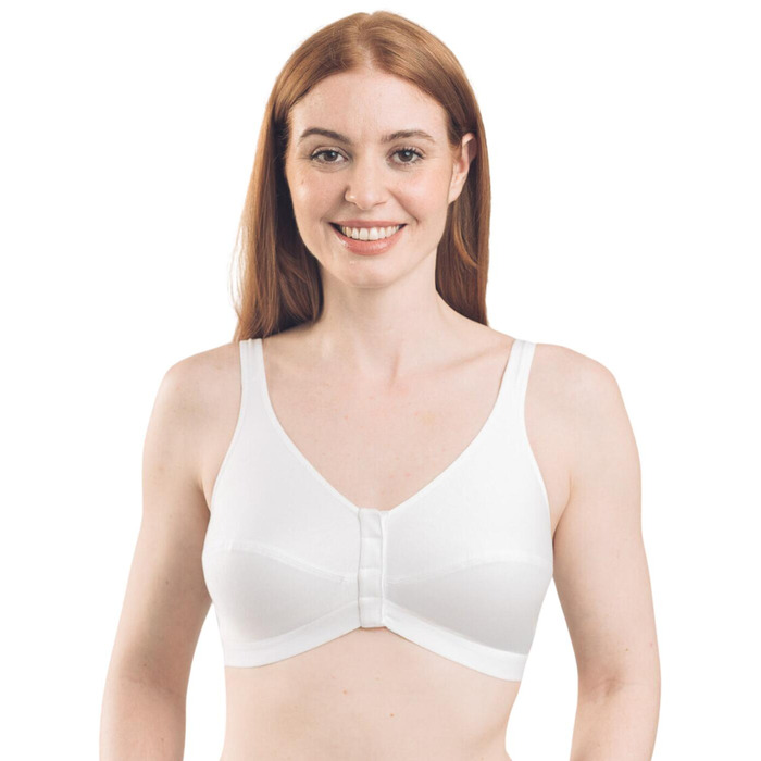 Royce Comfi-Bra Front Fastening Bra - White - 44D/DD
