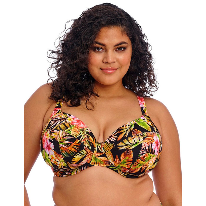 Elomi Tiger Valley Plunge Bikini Top